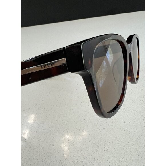 Prada PR A04S are bold brown tortoise square sunglasses - Picture 9 of 14